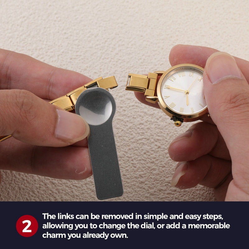 Stainless Steel Watch Fit Bracelet — DIY Retro Style