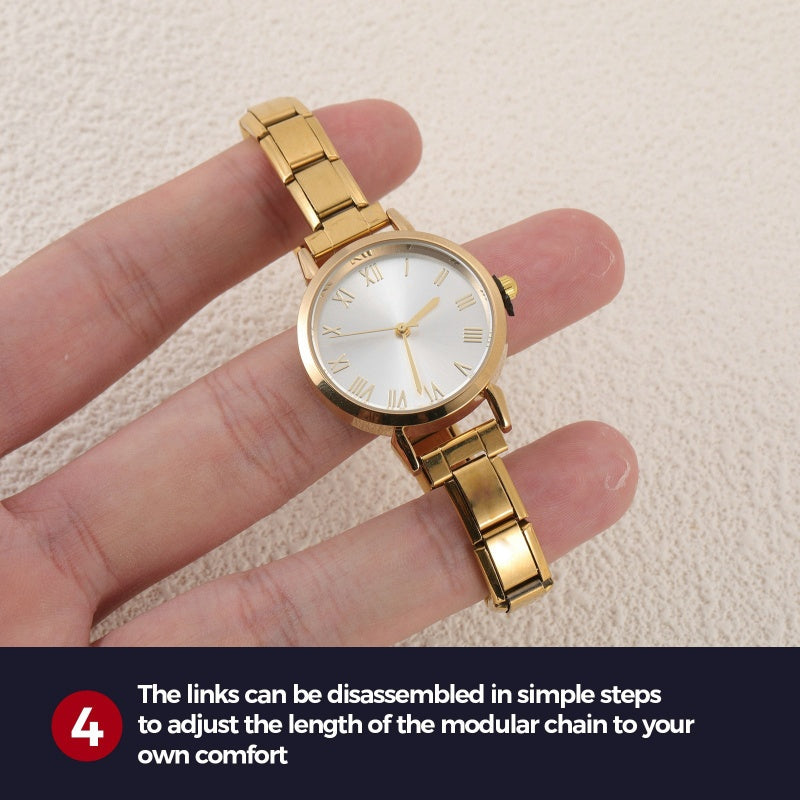 Stainless Steel Watch Fit Bracelet — DIY Retro Style