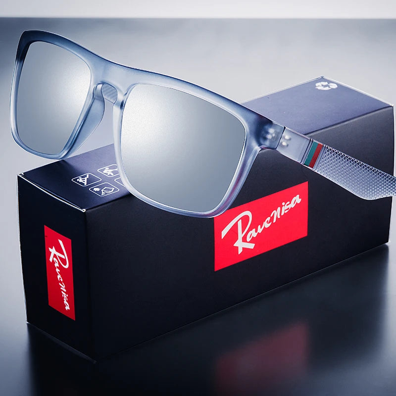 Polarized Vintage Square Sunglasses – UV400, CE Certified
