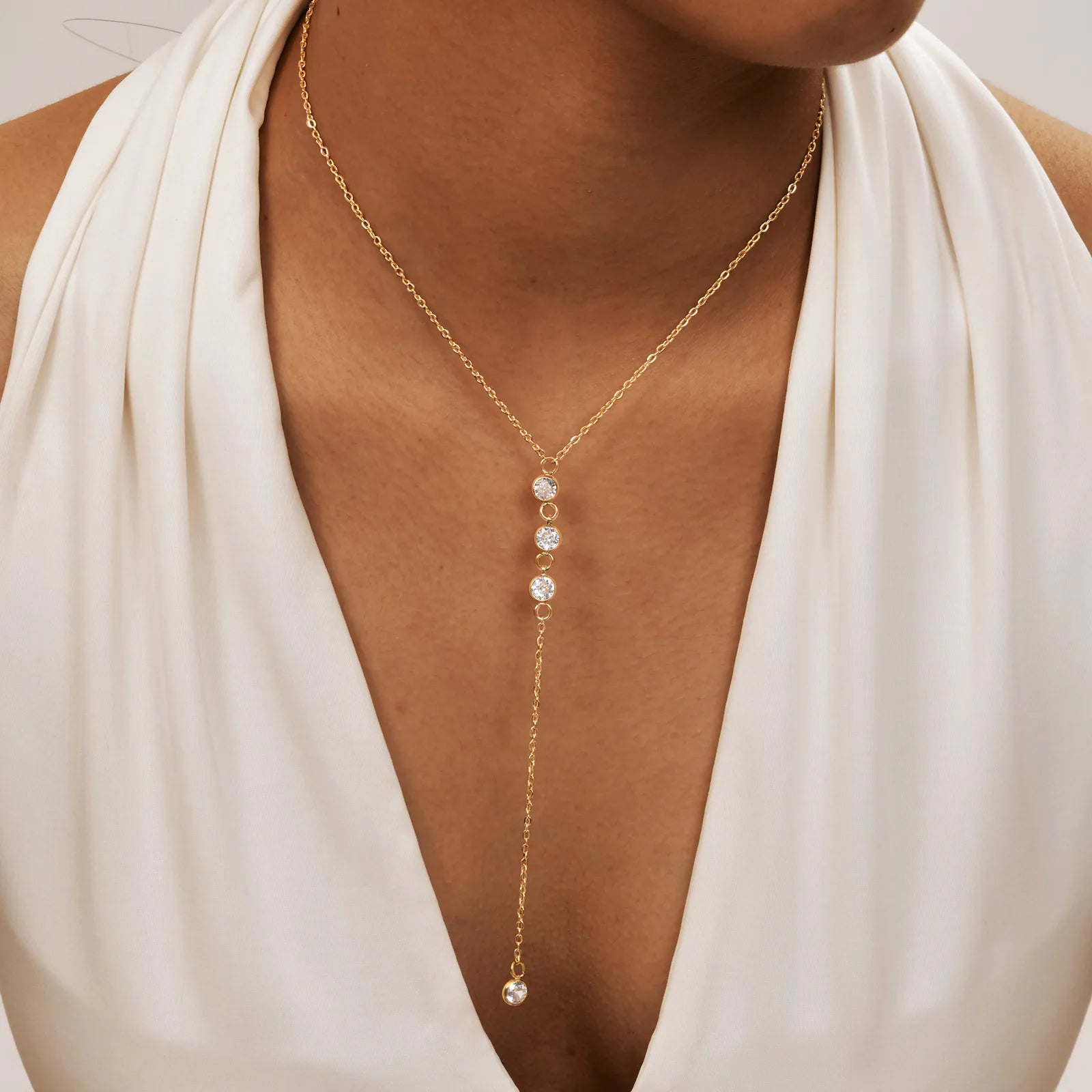 Heart & Butterfly Y-Necklace — Simple Sweater Chain