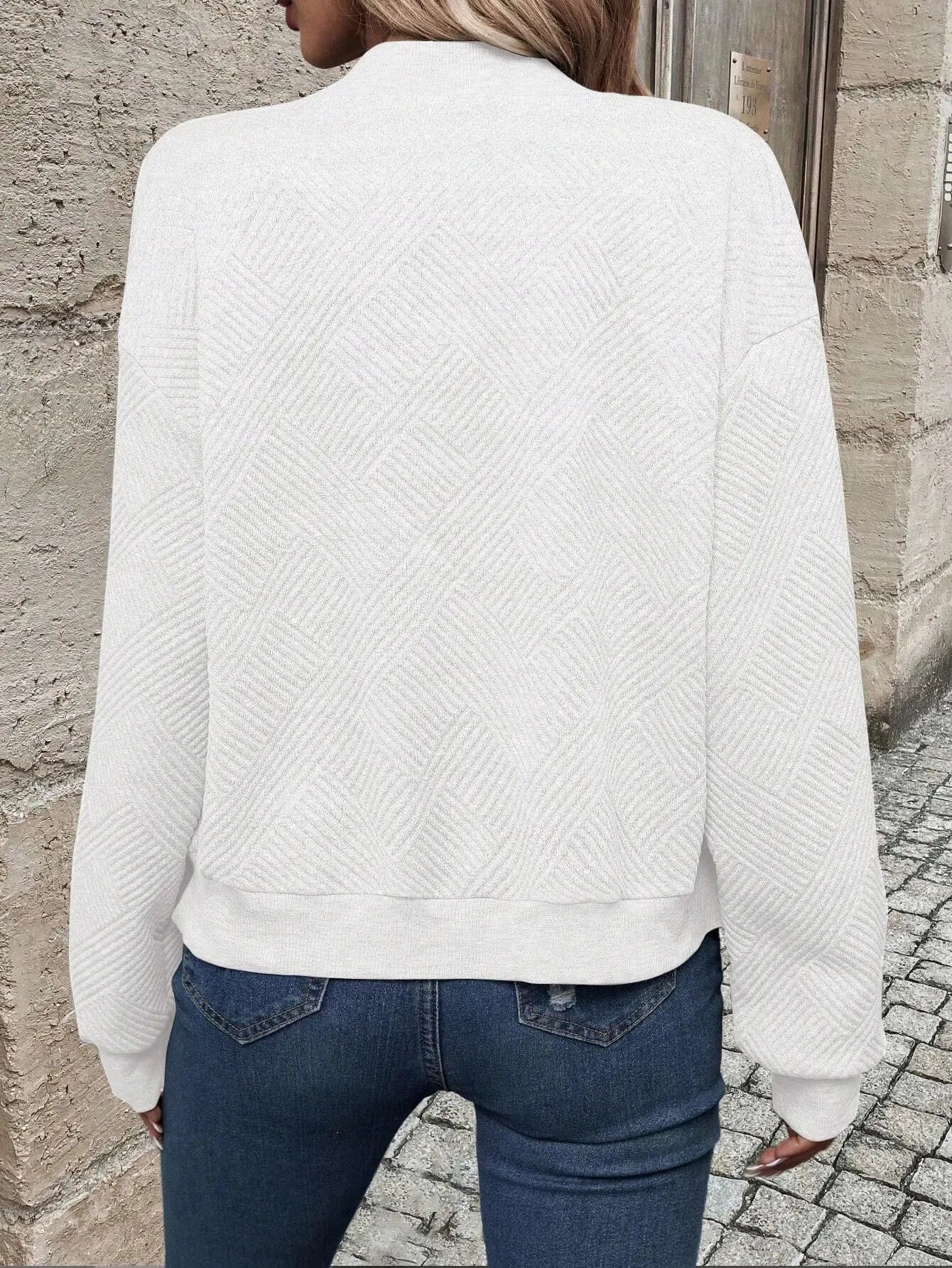 Women's Zipper Baseball Jacket – Casual Solid Colour Coat