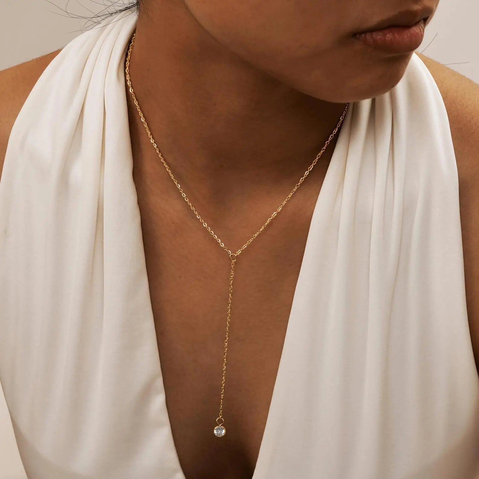 Heart & Butterfly Y-Necklace — Simple Sweater Chain