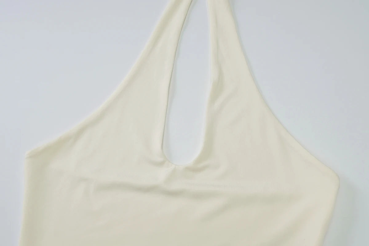 Women's Halter Backless Crop Top – Sexy Summer Tank Top