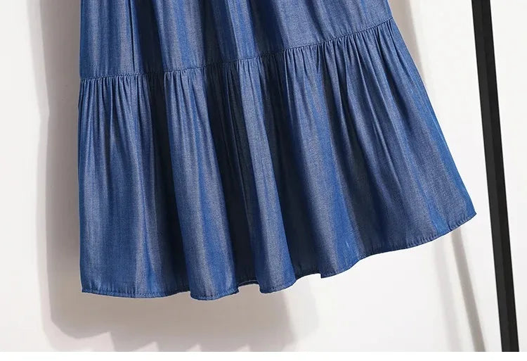 Women's Vintage A-Line Cake Skirt – High Waist Midi Skirt
