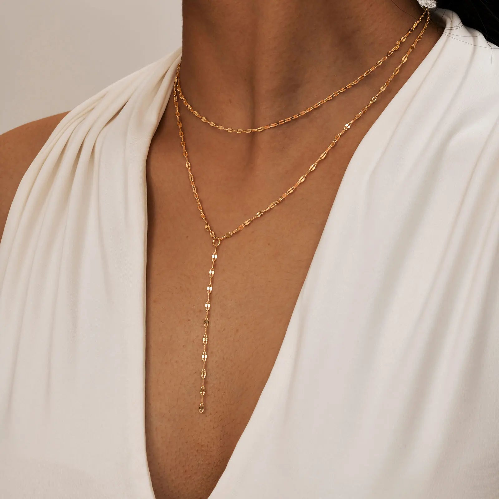 Heart & Butterfly Y-Necklace — Simple Sweater Chain
