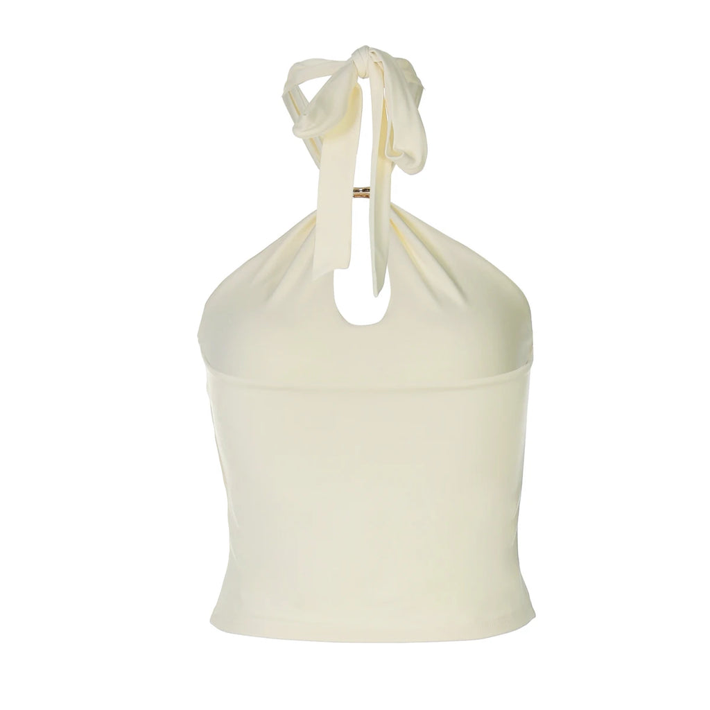 Women's Halter Backless Crop Top – Sexy Summer Tank Top