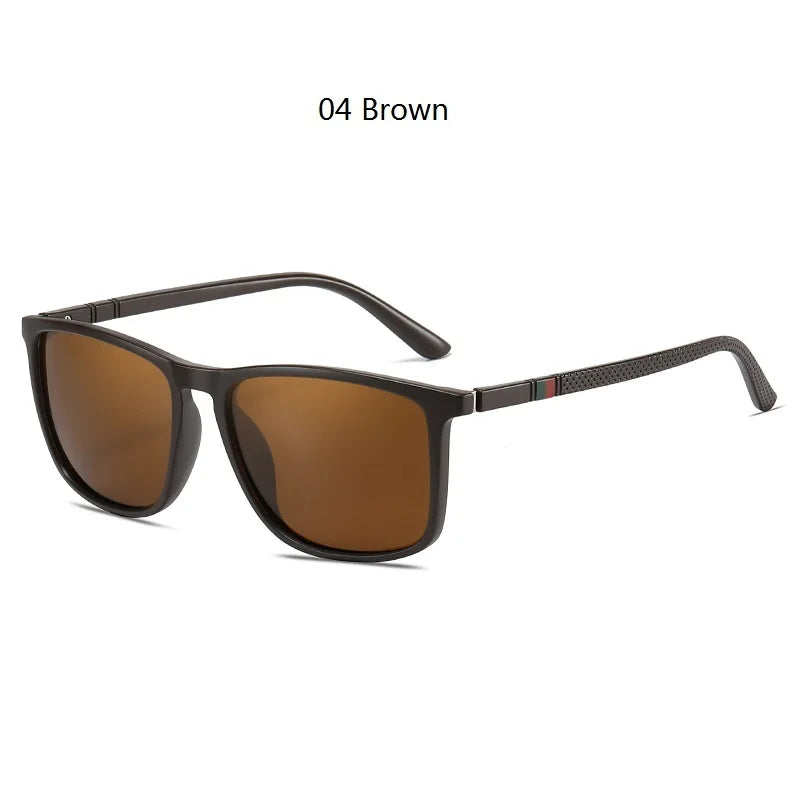 Classic Vintage Square Sunglasses Men And Women Driving Travel  Sun Glasses For Man TR90 Frame Eyewear