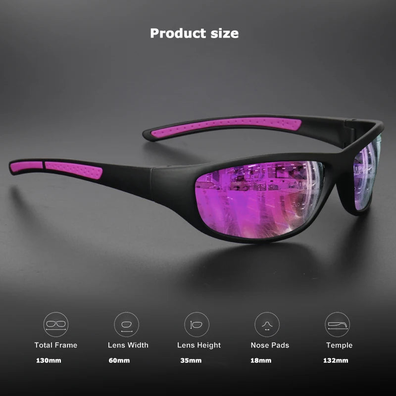 Polarized Sports Sunglasses – Anti-Glare, Non-Slip, 7 Colours