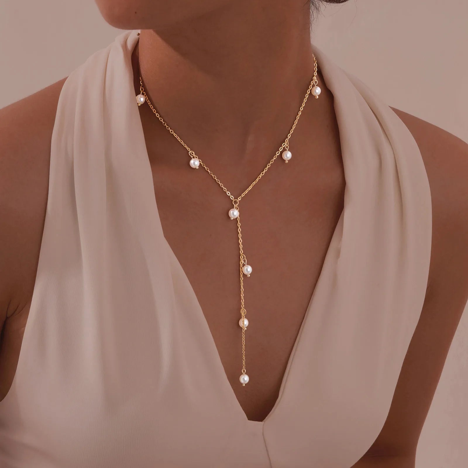 Heart & Butterfly Y-Necklace — Simple Sweater Chain