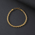 Twisted Rope Chain Bracelet — Gold & Silver