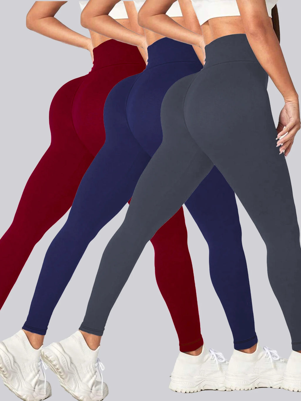 Women's High Waist Yoga Leggings – Slim Fit Sport Pants