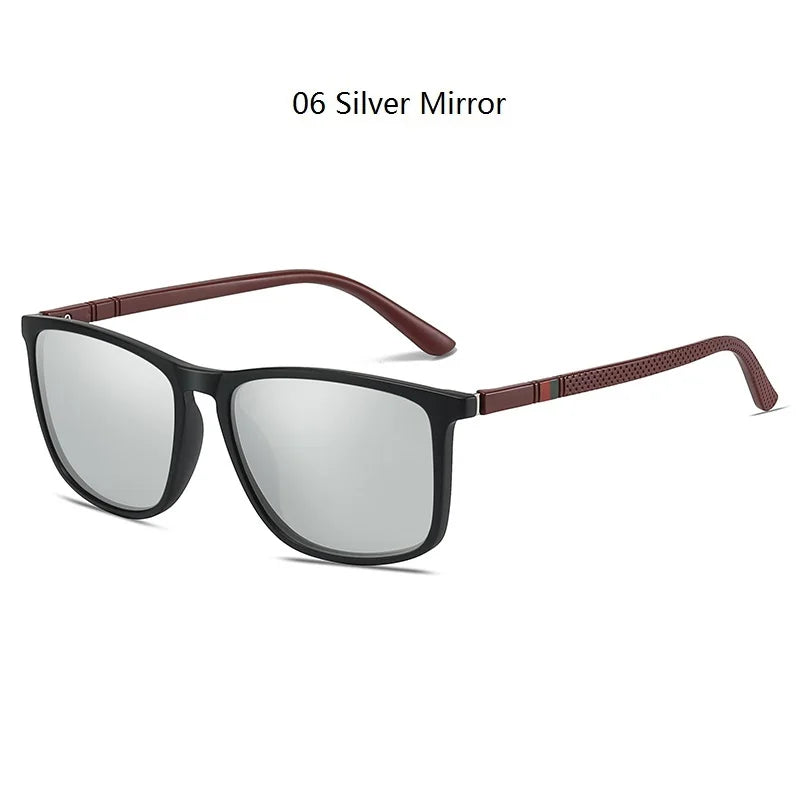 Classic Vintage Square Sunglasses Men And Women Driving Travel  Sun Glasses For Man TR90 Frame Eyewear