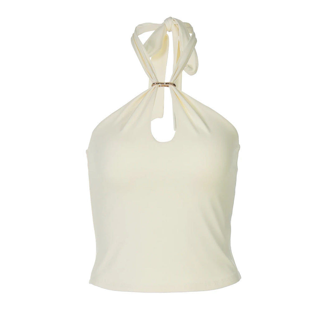 Women's Halter Backless Crop Top – Sexy Summer Tank Top