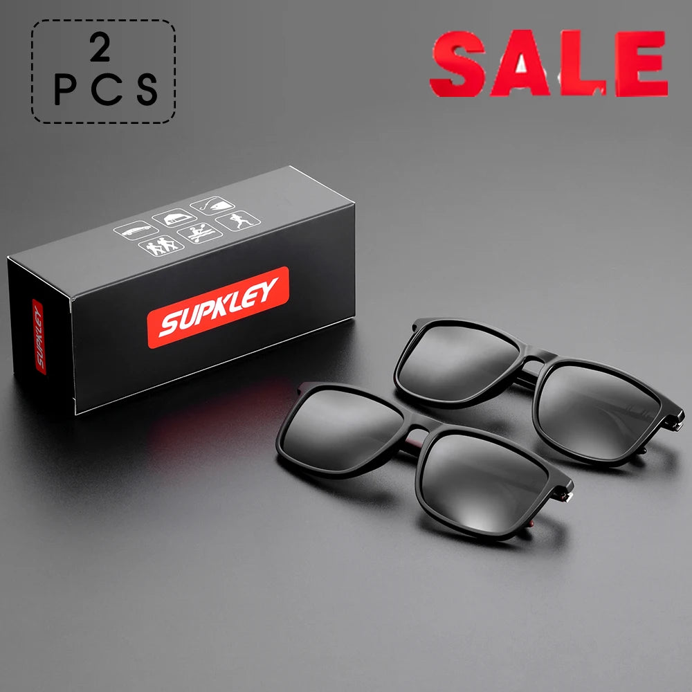 SUPKLEY Square Sports Sunglasses – Polarized UV400, Lightweight
