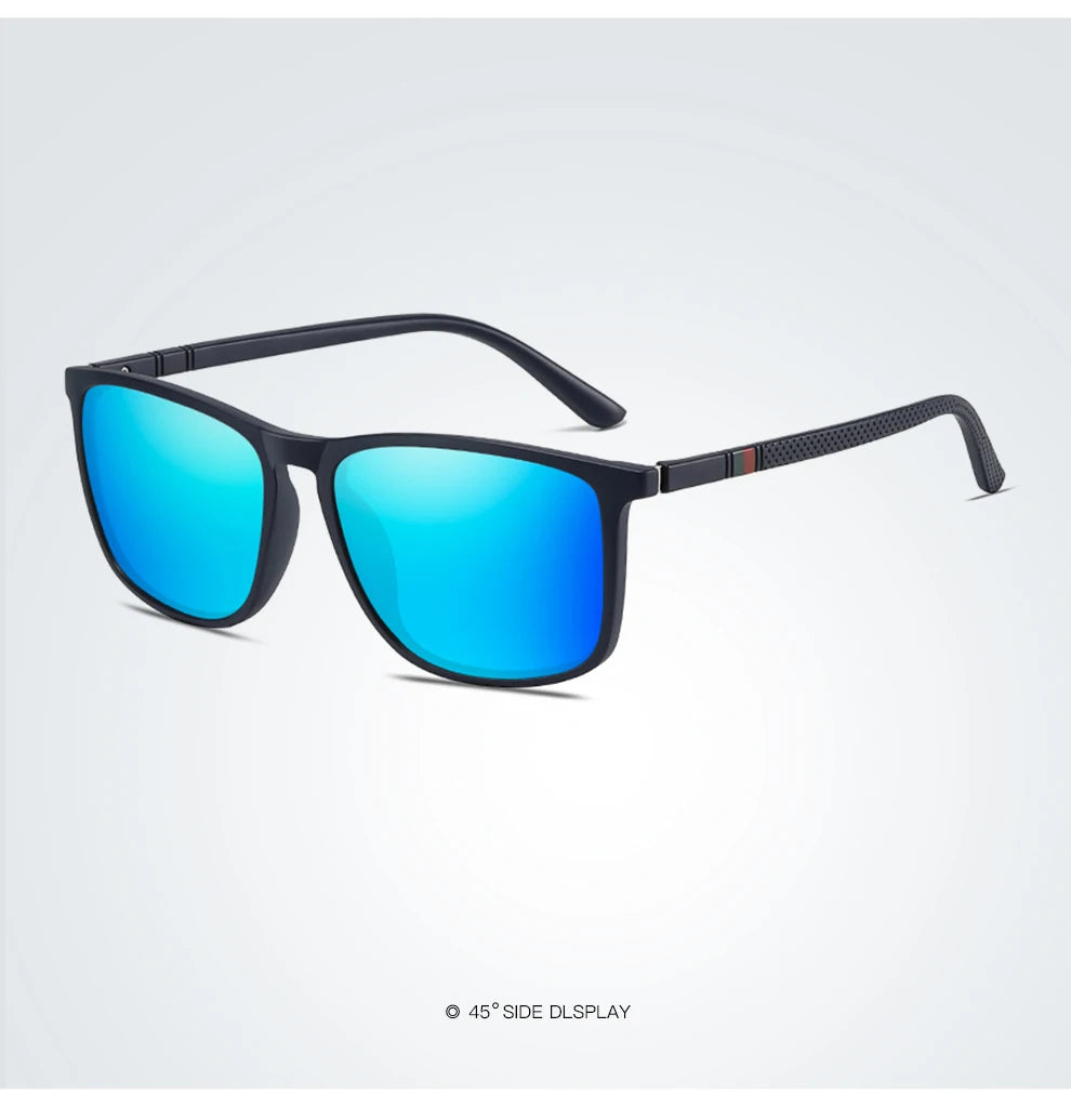Classic Vintage Square Sunglasses Men And Women Driving Travel  Sun Glasses For Man TR90 Frame Eyewear