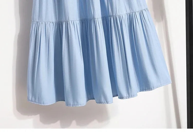 Women's Vintage A-Line Cake Skirt – High Waist Midi Skirt