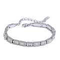 Premium Cubic Zirconia Chain Bracelet — Waterproof Stainless Steel