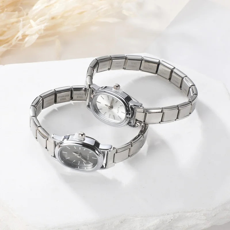 Stainless Steel Watch Fit Bracelet — DIY Retro Style