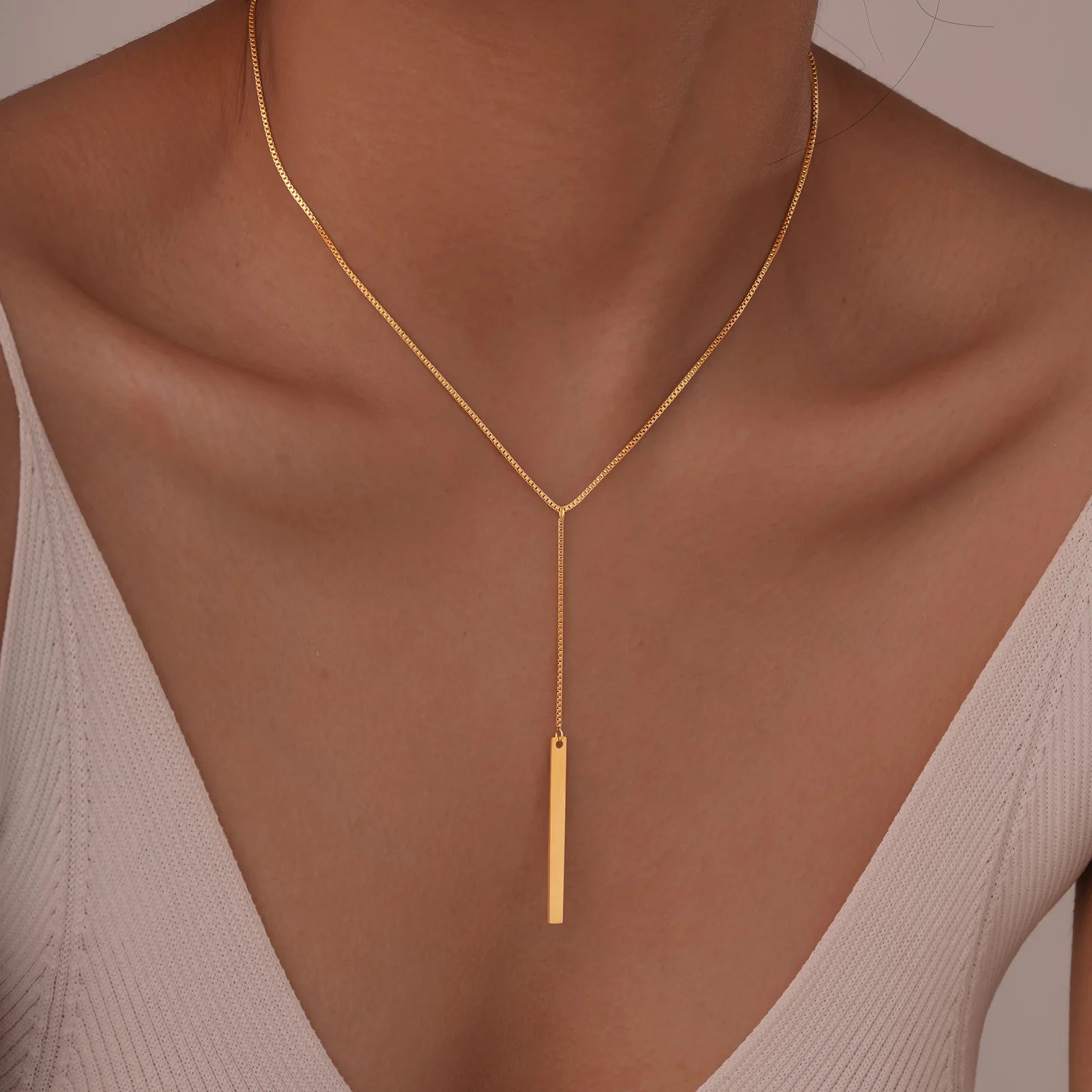 Heart & Butterfly Y-Necklace — Simple Sweater Chain