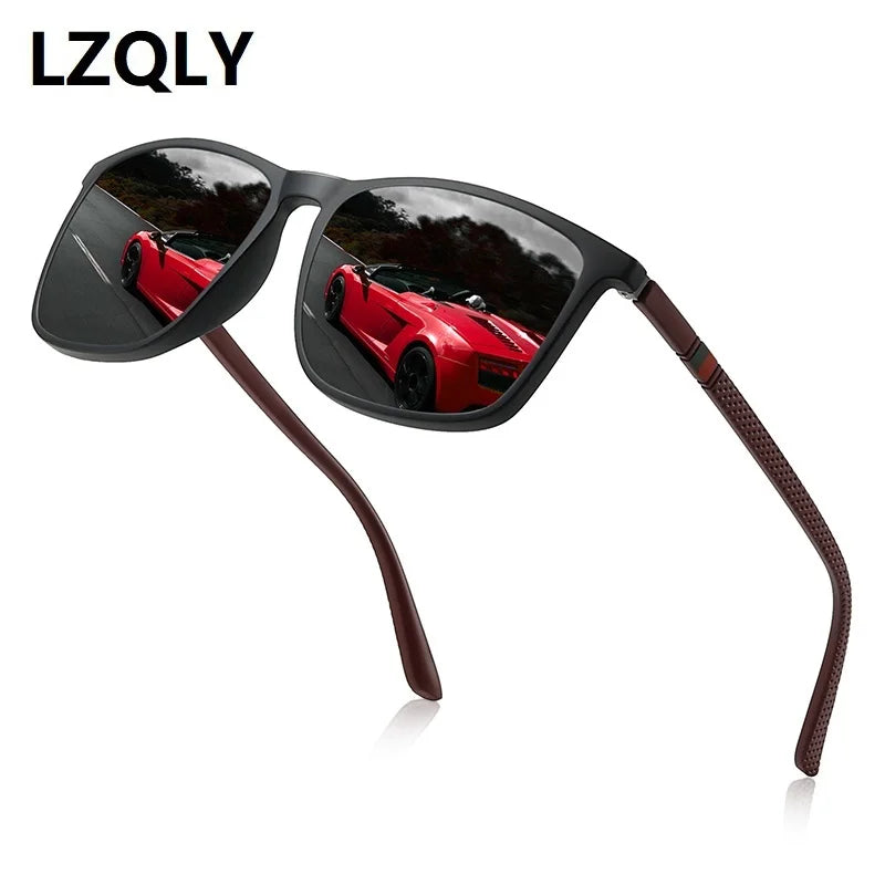 Classic Vintage Square Sunglasses Men And Women Driving Travel  Sun Glasses For Man TR90 Frame Eyewear