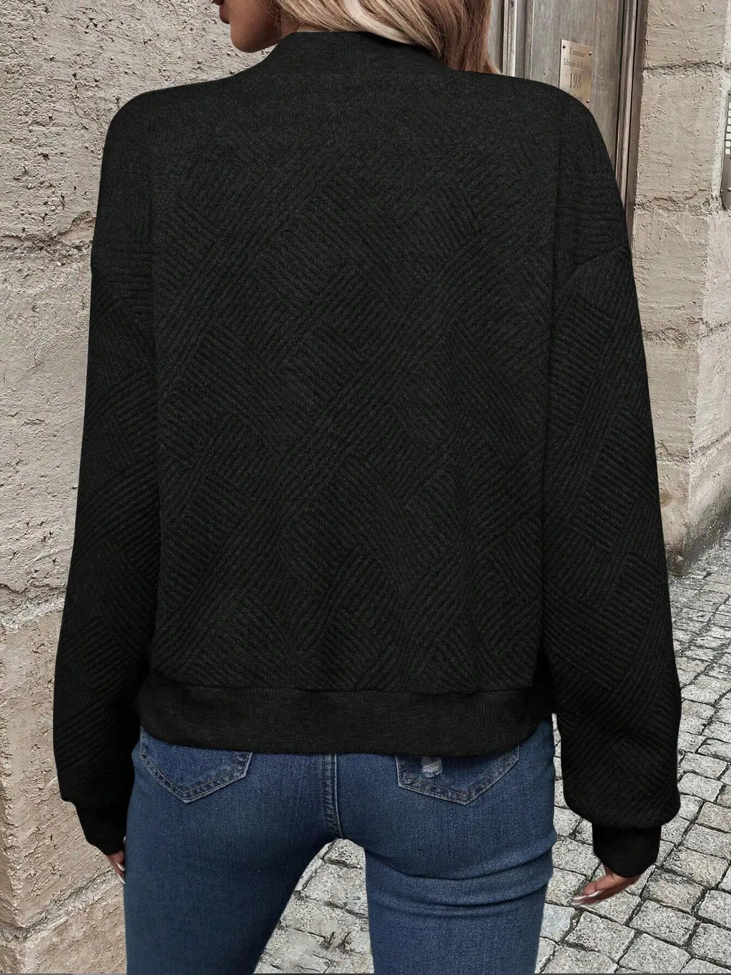 Women's Zipper Baseball Jacket – Casual Solid Colour Coat