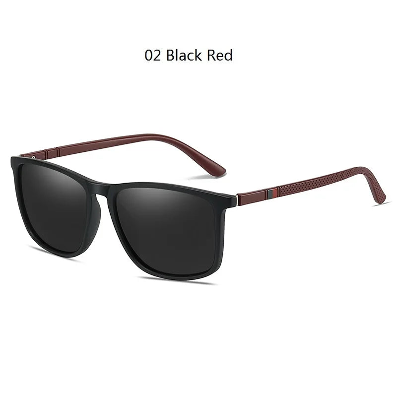Classic Vintage Square Sunglasses Men And Women Driving Travel  Sun Glasses For Man TR90 Frame Eyewear