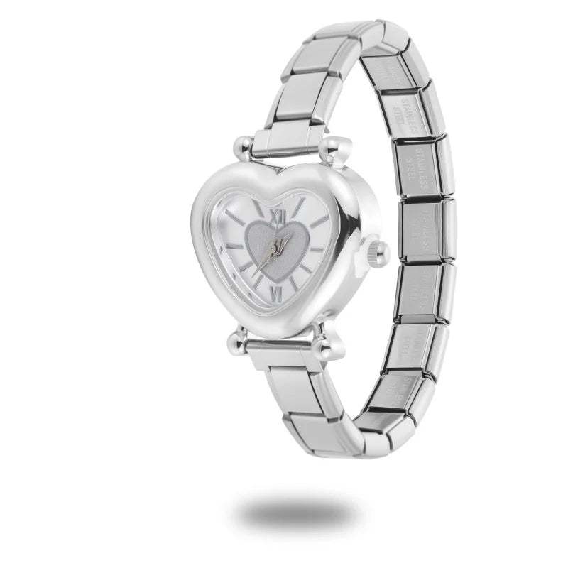 DIY Italian Elastic Charm Watch Bracelet Bangle — 9MM Stainless Steel