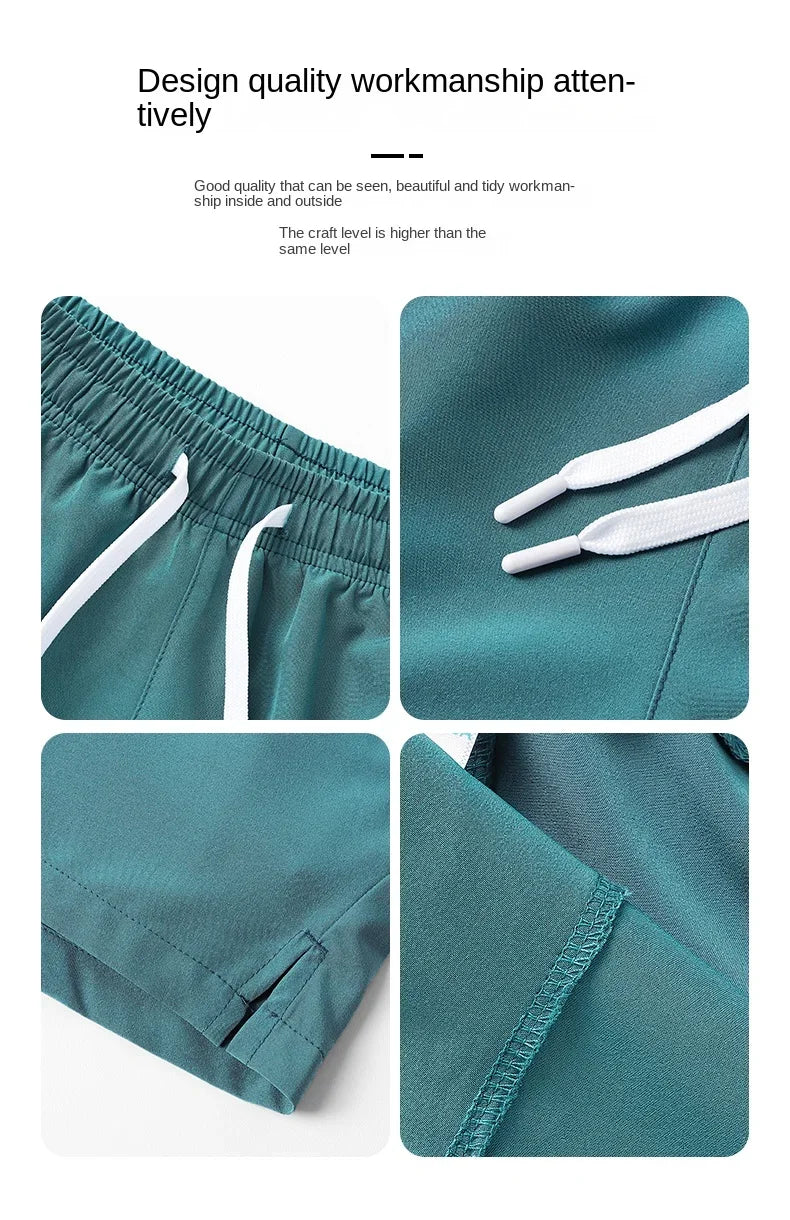 2026summer hot selling sports shorts, running pants, three piece pants, men's and women's zippered pockets, couple's short