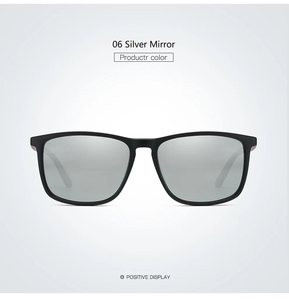 Classic Vintage Square Sunglasses Men And Women Driving Travel  Sun Glasses For Man TR90 Frame Eyewear