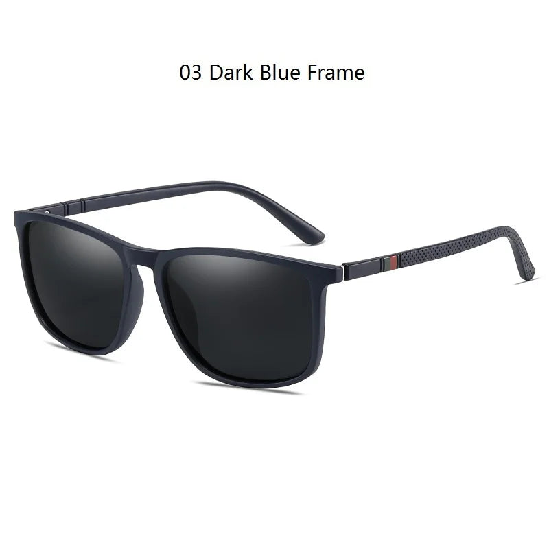 Classic Vintage Square Sunglasses Men And Women Driving Travel  Sun Glasses For Man TR90 Frame Eyewear
