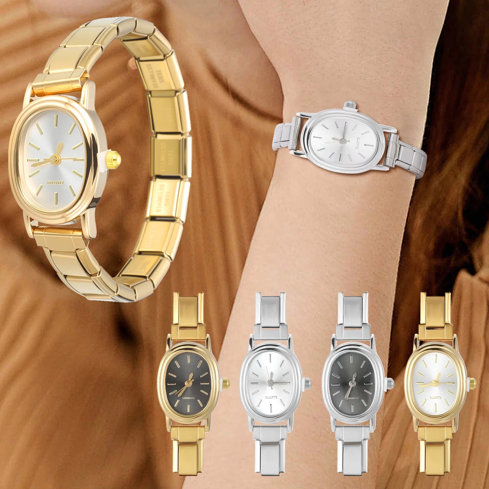 Stainless Steel Watch Fit Bracelet — DIY Retro Style