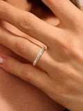 925 Sterling Silver Stackable Zircon Ring