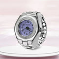 Vintage Finger Watch Ring — Heart Clock Punk Couple Ring