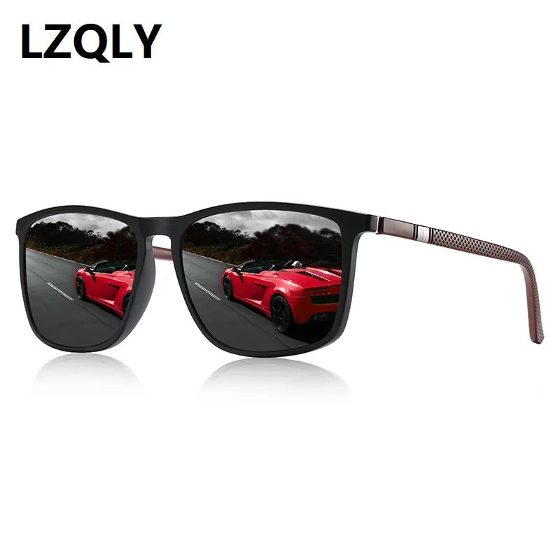 Classic Vintage Square Sunglasses Men And Women Driving Travel  Sun Glasses For Man TR90 Frame Eyewear