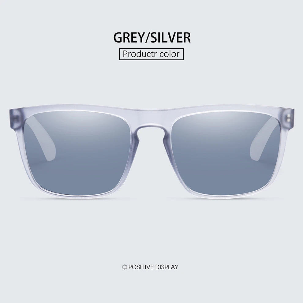 Polarized Vintage Square Sunglasses – UV400, CE Certified