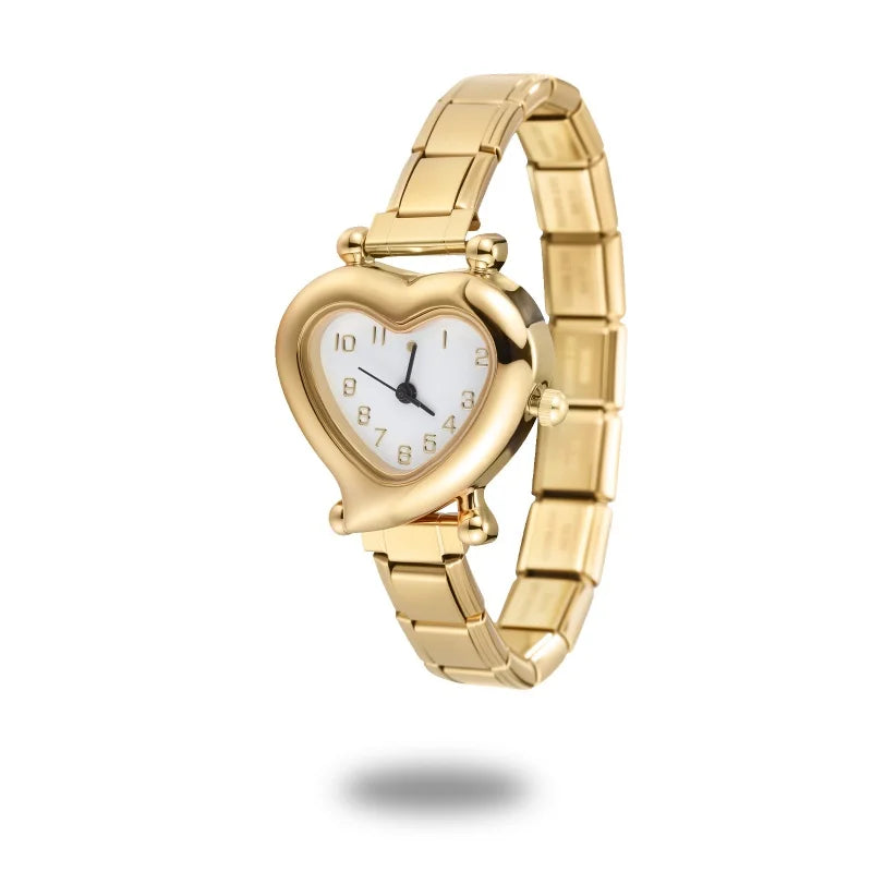 DIY Italian Elastic Charm Watch Bracelet Bangle — 9MM Stainless Steel