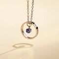 Personalised Carved Name Birthstone Pendant Necklace