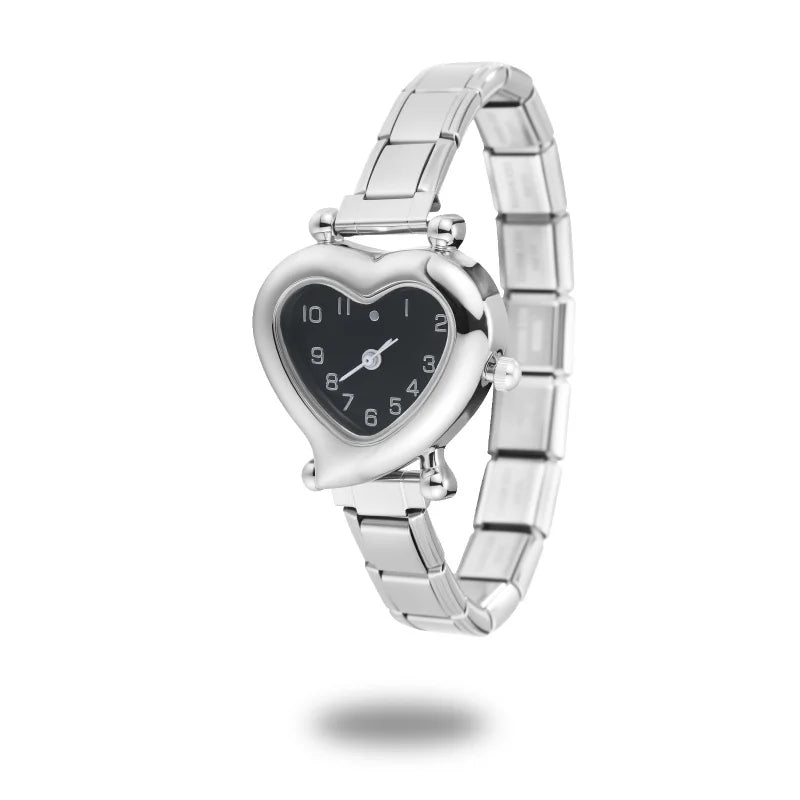 DIY Italian Elastic Charm Watch Bracelet Bangle — 9MM Stainless Steel