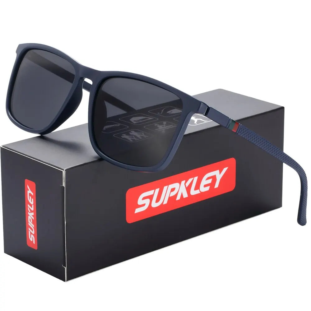 SUPKLEY Square Sports Sunglasses – Polarized UV400, Lightweight