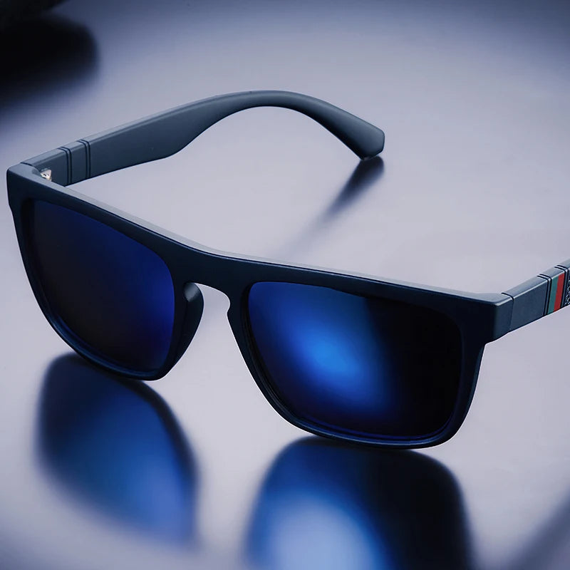 Polarized Vintage Square Sunglasses – UV400, CE Certified