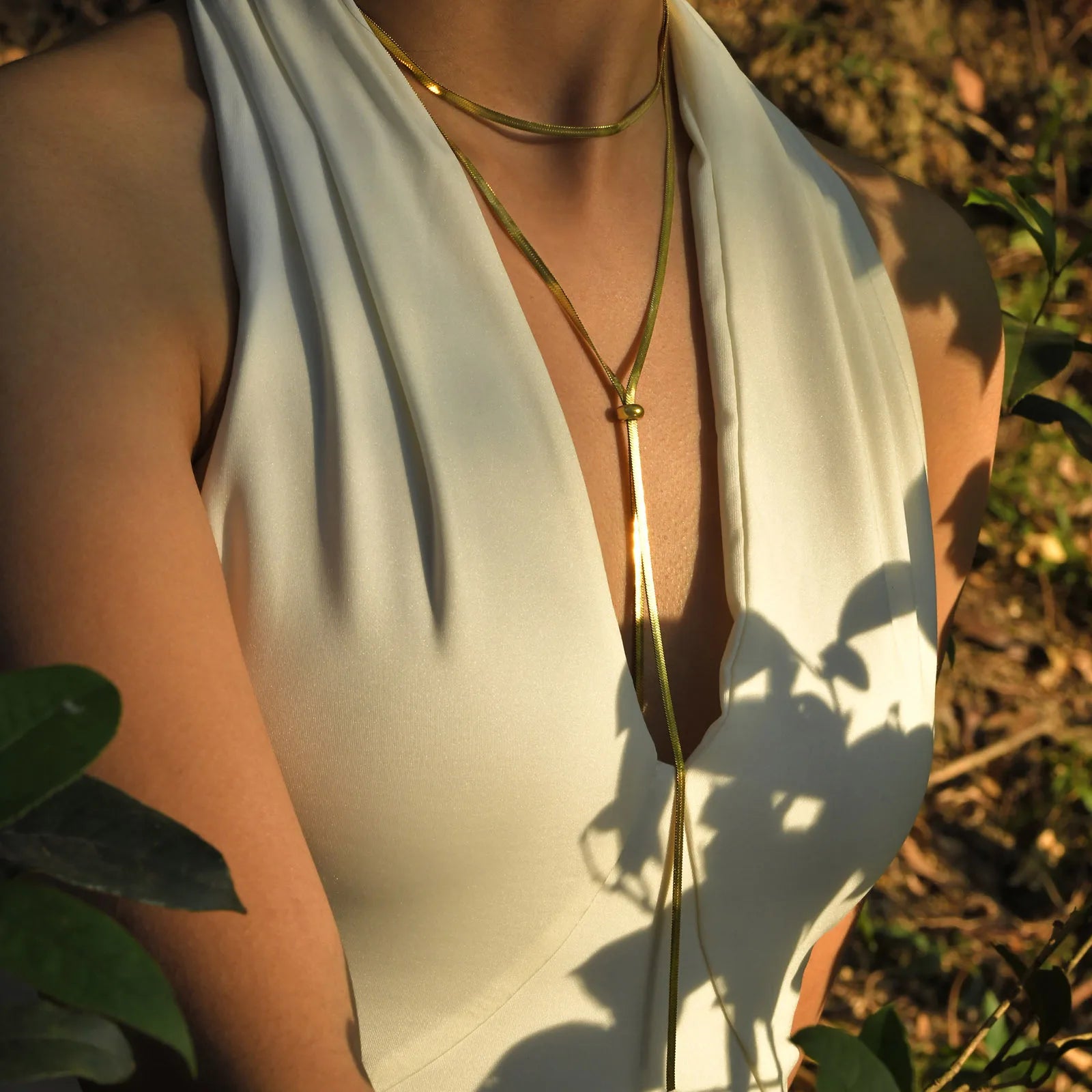 Heart & Butterfly Y-Necklace — Simple Sweater Chain