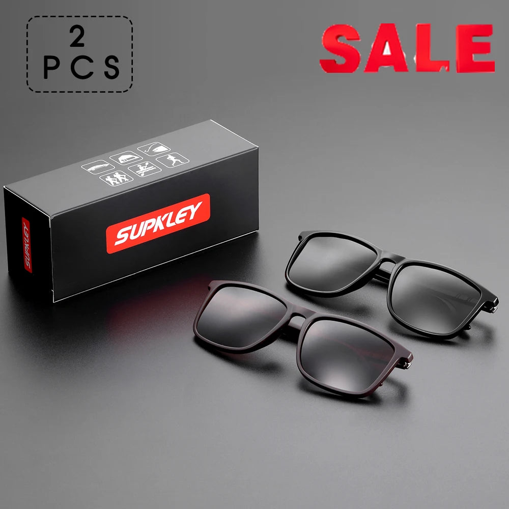 SUPKLEY Square Sports Sunglasses – Polarized UV400, Lightweight