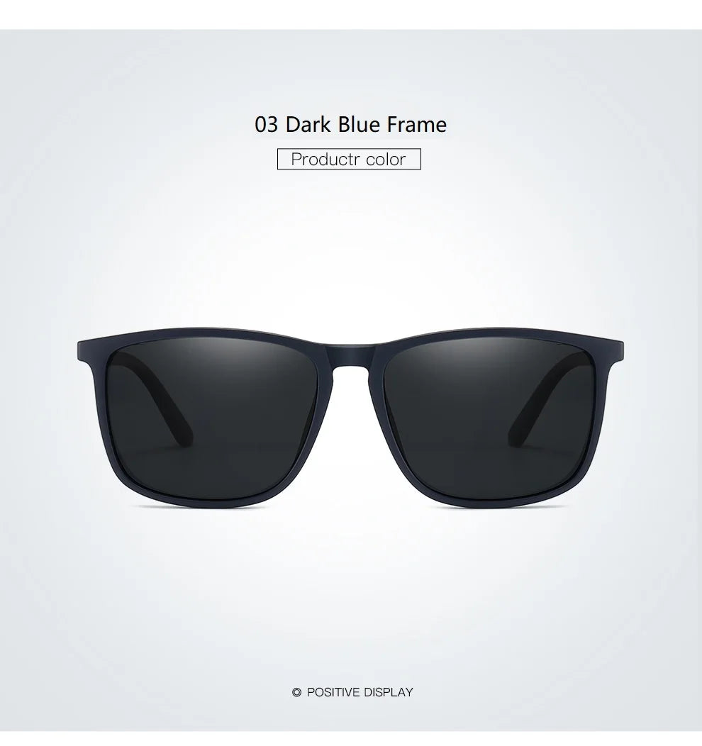 Classic Vintage Square Sunglasses Men And Women Driving Travel  Sun Glasses For Man TR90 Frame Eyewear