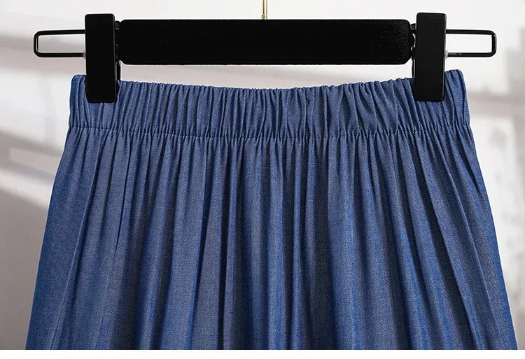 Women's Vintage A-Line Cake Skirt – High Waist Midi Skirt