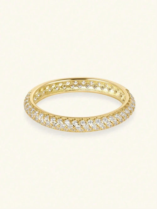925 Sterling Silver Stackable Zircon Ring