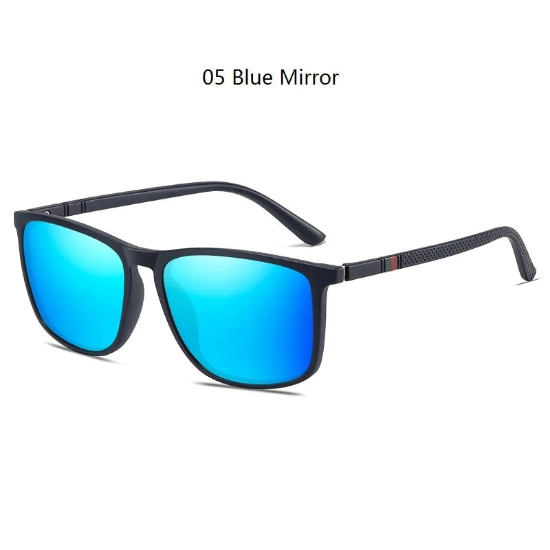 Classic Vintage Square Sunglasses Men And Women Driving Travel  Sun Glasses For Man TR90 Frame Eyewear