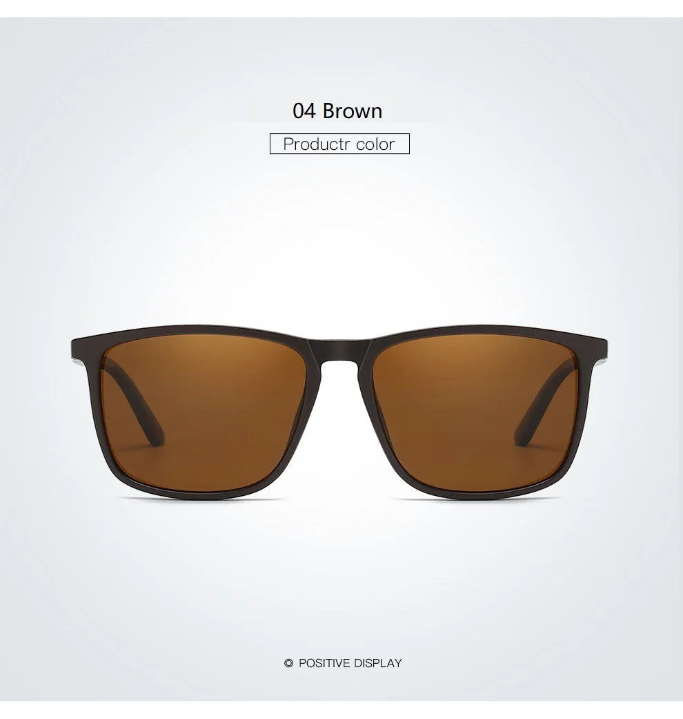 Classic Vintage Square Sunglasses Men And Women Driving Travel  Sun Glasses For Man TR90 Frame Eyewear
