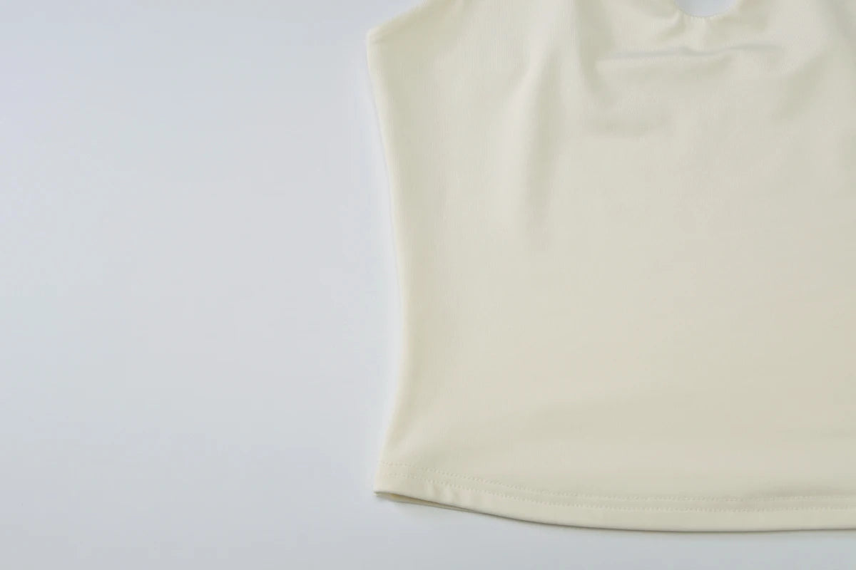 Women's Halter Backless Crop Top – Sexy Summer Tank Top