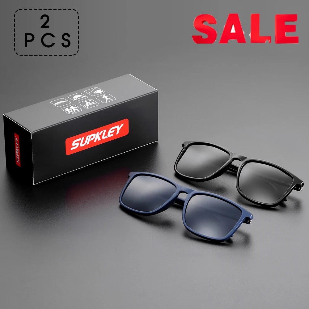 SUPKLEY Square Sports Sunglasses – Polarized UV400, Lightweight