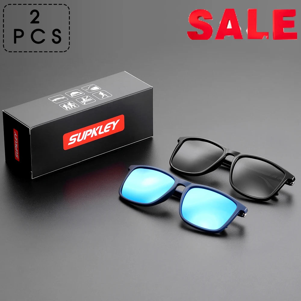 SUPKLEY Square Sports Sunglasses – Polarized UV400, Lightweight